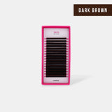 Dark Brown Split-Tip Flat Lashes - False Eyelashes - LashBase Limited