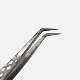 45 Degree Fibre Tip Tweezers - Tweezers - LashBase Limited