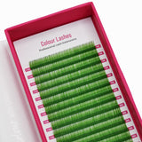 Colour Lashes - Green - False Eyelashes - LashBase Limited