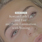 Online Lifted. Korean Lash Lift & Tint & Brow Lamination with Waxing Course - Kit Included