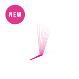 Pro Made Colour Lashes Pink - Approx 750 Fans - False Eyelashes - LashBase Limited