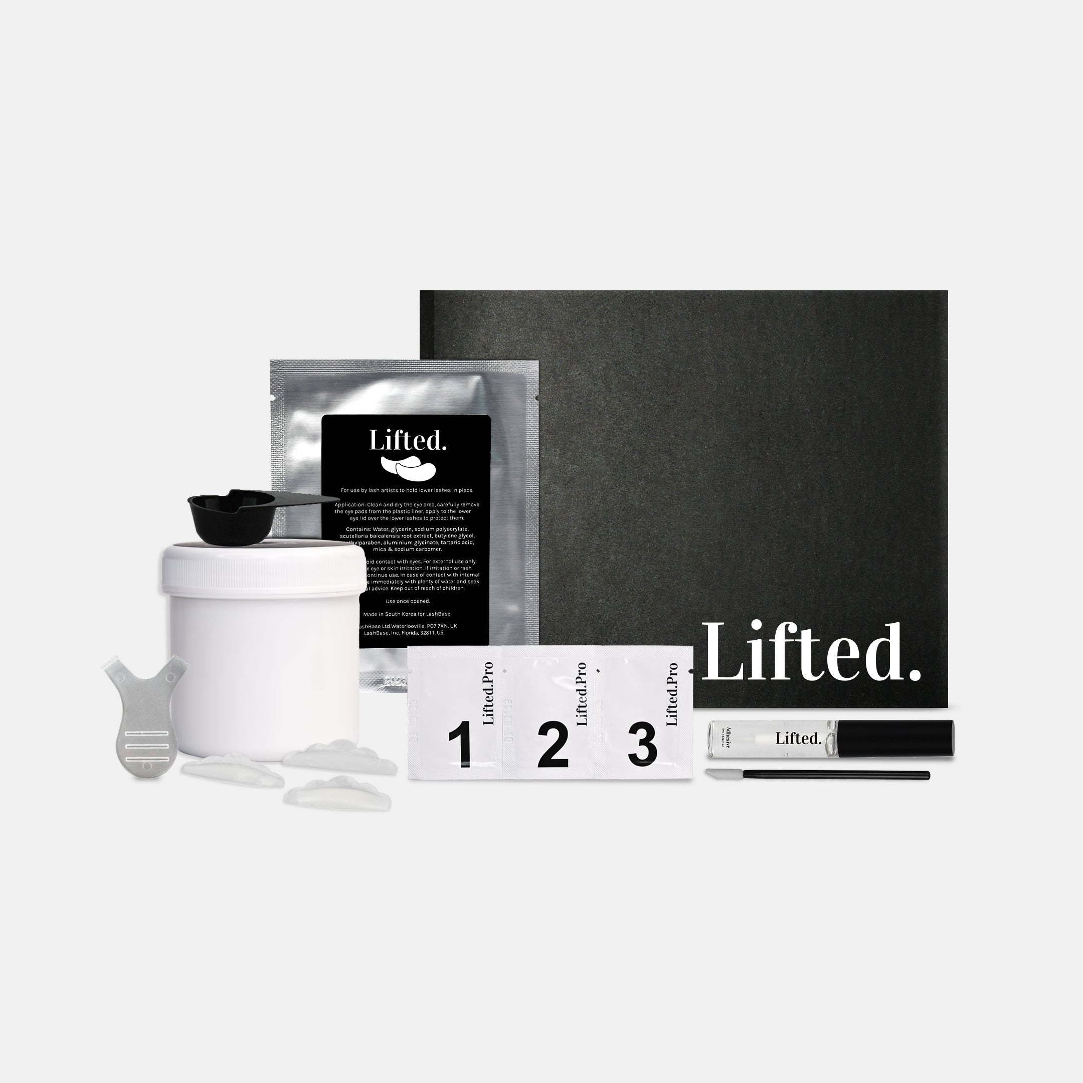 Lifted. Pro Kit Basic Lash Supplies LashBase