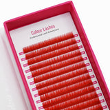Colour Lashes - Red - False Eyelashes - LashBase Limited