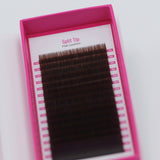 Dark Brown Split-Tip Flat Lashes - False Eyelashes - LashBase Limited