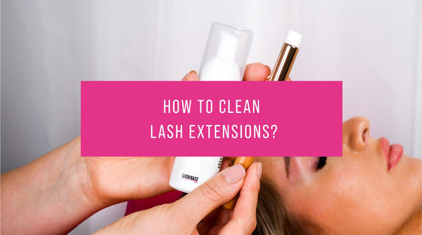 How to clean lash extensions