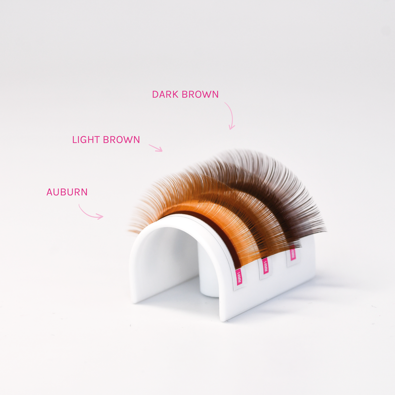 NEW Colour Lashes - Light Brown - False Eyelashes - LashBase Limited