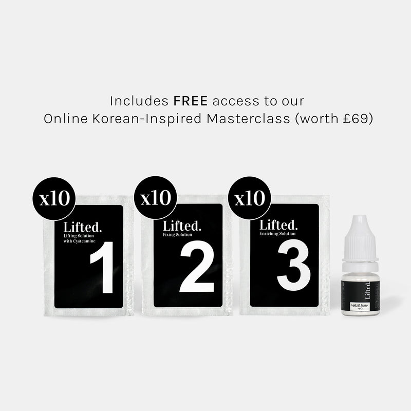 Lifted. 3 Step System with Cysteamine & Lash Lift Powder - Lifted. - LashBase Limited