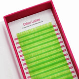 Colour Lashes - Neon Green - False Eyelashes - LashBase Limited