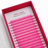 Colour Lashes - Neon Pink - False Eyelashes - LashBase Limited