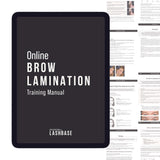 Online Lifted. Brow Lamination Course - Training Manual - LashBase Limited