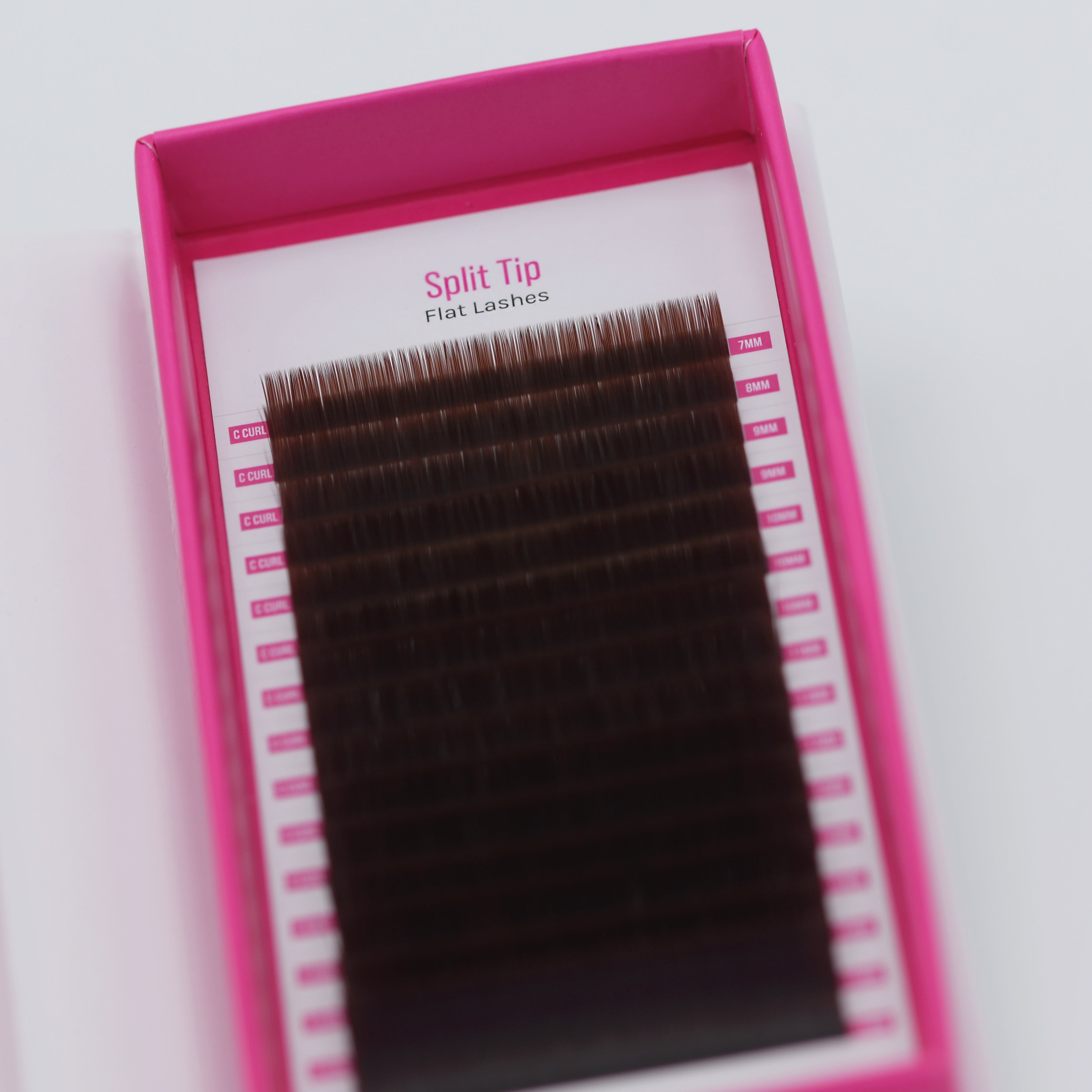 Split Lashes Dark Brown Split-Tip Flat Lashes