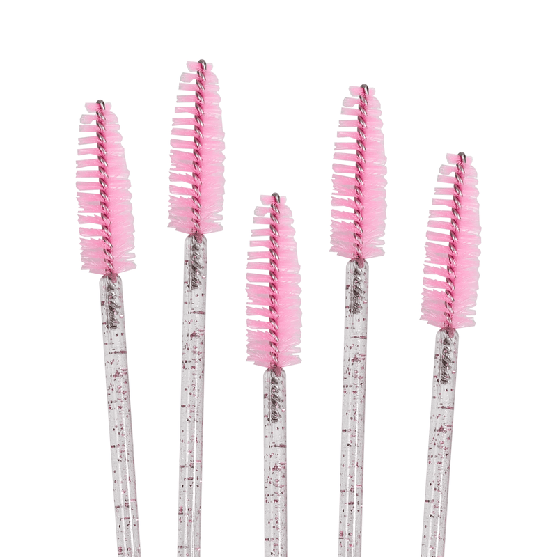 Pink Glitter Mascara Wands (50) - Accessories - LashBase Limited