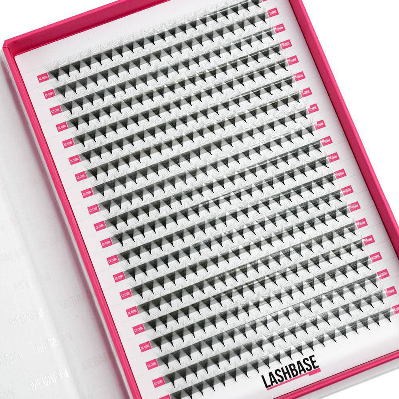 Clearance 11D Pre Made Mega Volume Fans Single Lengths – XXL Tray - Lashes - LashBase Limited